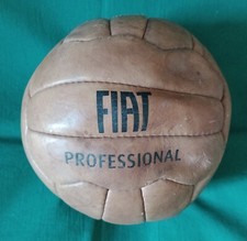 VECCHIO PALLONE da CALCIO in cuoio FIAT a 18 Settori