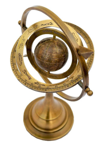 Antico globo sfera armillare