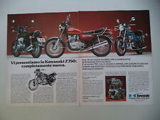 advertising Pubblicità 1975 MOTO KAWASAKI Z 900 SUPER/Z 400/Z 750 Z750