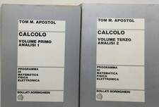 tom m apostol calcolo volume 1 e 3  2 volumi bollati boringhieri
