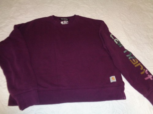 Felpa carhartt crew viola - felpa,