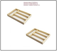 2 pz portaposate 4 scomparti