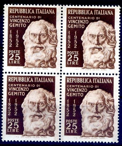 Italia 1952 gemito quartina - italia,