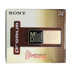 Sony Minidisc MD Premium MDW74 Gold confezione originale mai aperto nuovo 