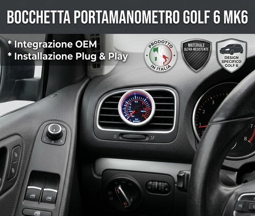 Porta manometro golf mk6 - manometro,