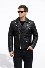 Chiodo In Pelle Schott Anni 80