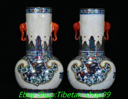 Coppia vaso bottiglia orecchio