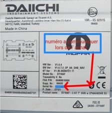 Code autoradio FIAT DAIICHI