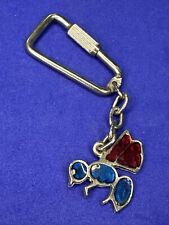 Ape  COLORATA BLU E ROSSA - PORTACHIAVI PORTACHIAVE VINTAGE Vespa