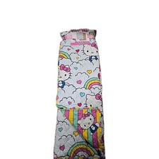 Coperta trapuntata Sanrio Hello Kitty Rainbow Cloud doppia bianca - 60 pollici x 90 pollici 
