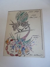 Rare Dessin original encre de