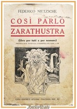 COSÌ PARLÒ ZARATHUSTRA di