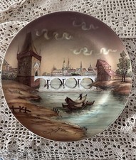 Antico piatto decorativo - ceramica -dipinto a mano / Ceramiche campione