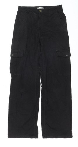 Pantaloni neri cargo regular