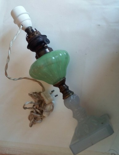 Lampada petrolio trasformata - lampada, a