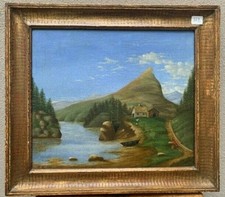 Dipinto - NAIF- Paesaggio -
