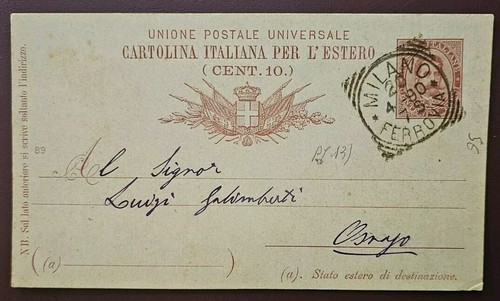 Cartolina unione postale - cartolina,