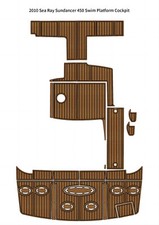 Tappetino Sea Ray Sundancer 450 2010 piattaforma nuoto abitacolo barca EVA teak deck