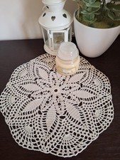 Centrino Uncinetto 30cm Nuovo Fatto A Mano In Italia 100%cotone