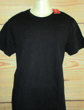 MENS GUESS SOLID BLACK T-SHIRT