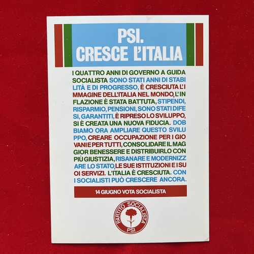 087 cartolina psi partito - -,