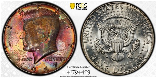 Mezzo dollaro kennedy 1967 - dollaro,