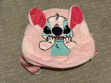 Zainetto Asilo Peluche Stitch Rosa Per Bambini 