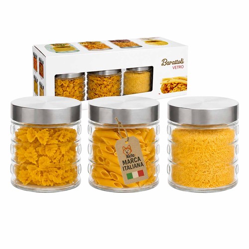 Tris barattoli vetro 900 ml - tris,