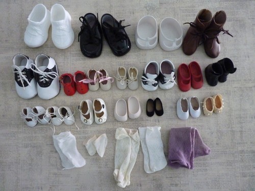 Lotto scarpe bambola - vintage,