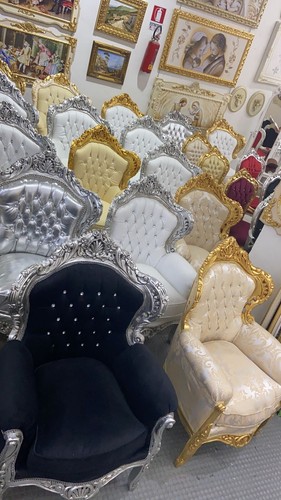 Sedia poltrona trono - sedia, francese