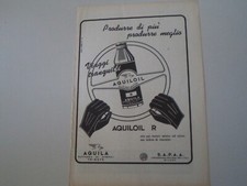 advertising Pubblicità 1952 OLIO AQUILA AQUILOIL  - TRIESTE