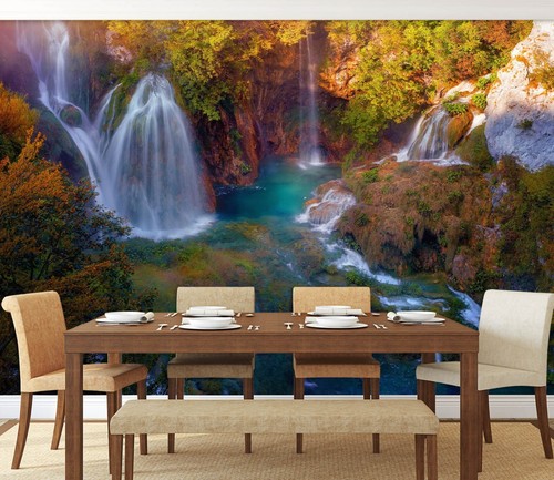 Carta parati cascata - da, 3d