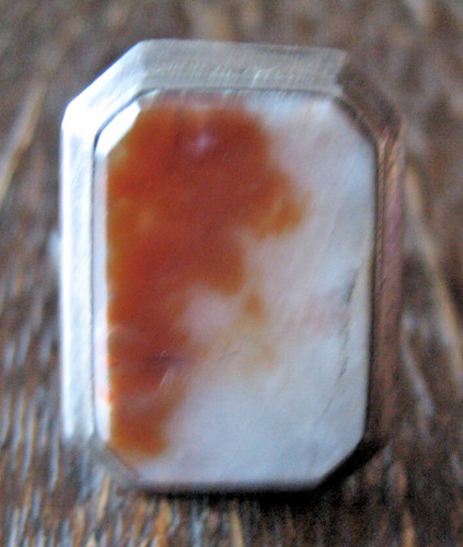 Anello sigillo art deco anello