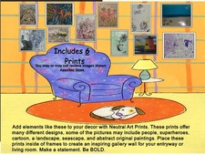 Confezione 6 Stampe Artistiche