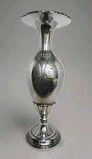 Grande Vaso Antico In Argento 800 Lavorato E Sbalzato A Mano 40 Cm Peso 800 Gr