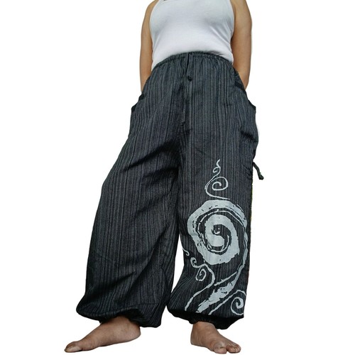 Pantaloni harem neri genio