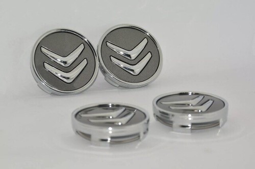 Tappi coprimozzo grigio - 4,