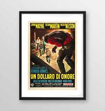 Poster con cornice "Un dollaro d'onore" Riproduzione locandina vintage