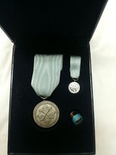 COMPLETO MEDAGLIA DI BENEMERENZA ARGENTO ORDINE COSTANTINIANO DI SAN GIORGIO S.