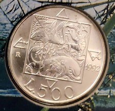 500 LIRE 1992 FLORA E FAUNA