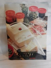 Vecchio manuale d uso per SINGER SPINTO aspiratore d aria sottovuoto alimenti di