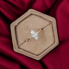 Fede Nuziale 950 Platino 1,75 Ct Marchesa Certificata IGI Diamante Creato...