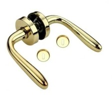 Coppia Maniglie Ottone Lucido