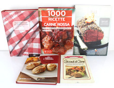 Lotto 5  Libri Cucina Carne Selvaggina Arrosti Brasati Secondi 1000 RICETTE
