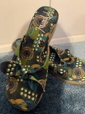 Sandali con zeppa animale fiocco taglia 5 nuovi surf 2000K Y2K