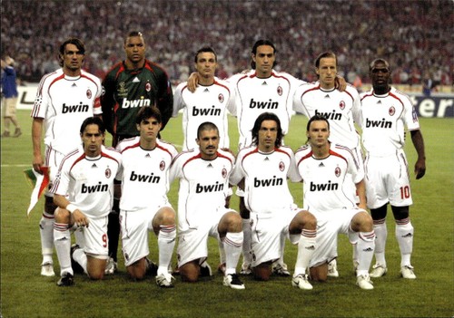 Cartolina calcio milan - calcio, ac