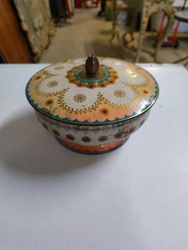 Scatola metallo rotonda made - scatola,