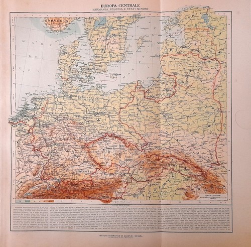 Carta geografica antica europa - antica,