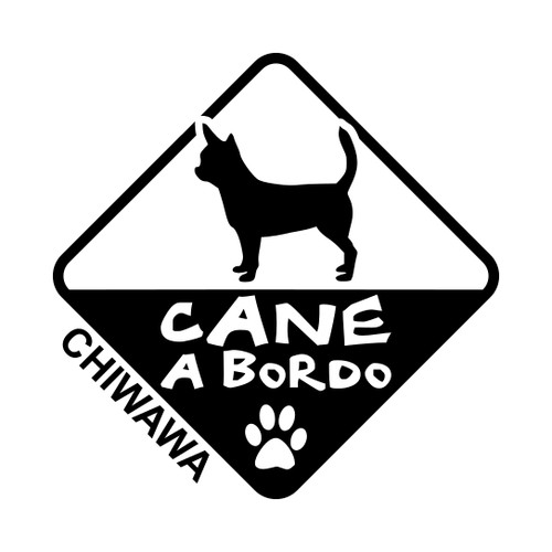 Adesivo auto cane - adesivo,