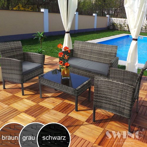 Set sedie polyrattan - set,